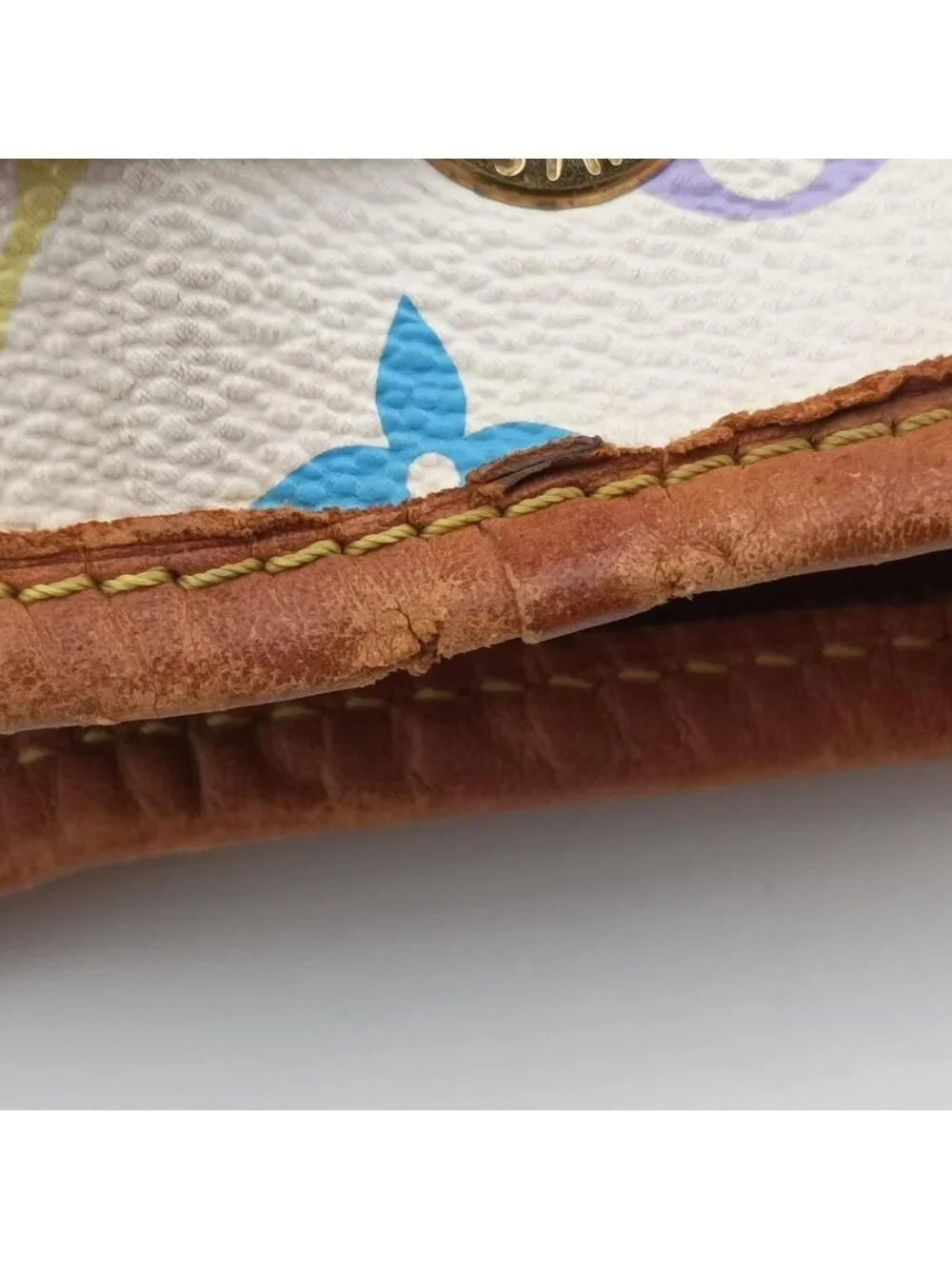 Louis Vuitton Petit Noe Blanc Monogram Multicolor
